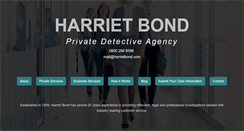 Desktop Screenshot of harrietbond.com