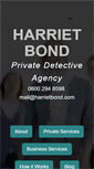 Mobile Screenshot of harrietbond.com
